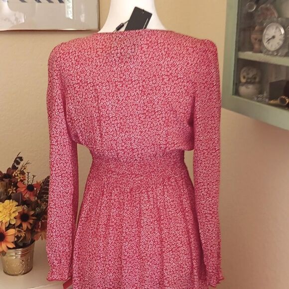 Kancy Kole Red and White Mini Floral Midi Dress - Picture 8 of 15